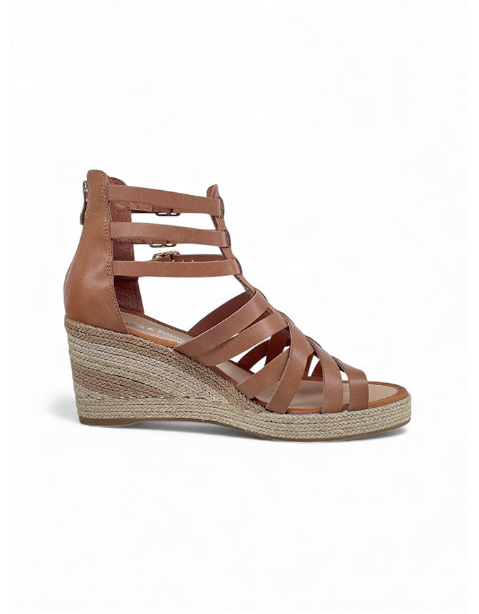 Pennies Wedge Heels Tan Natural