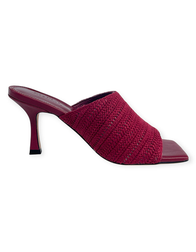 Wesena Woven Heel Burgundy