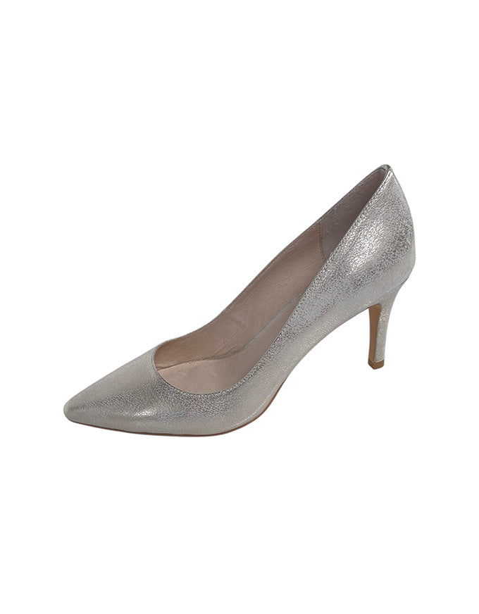 Barrios Heels Beige Gold Washed Leather