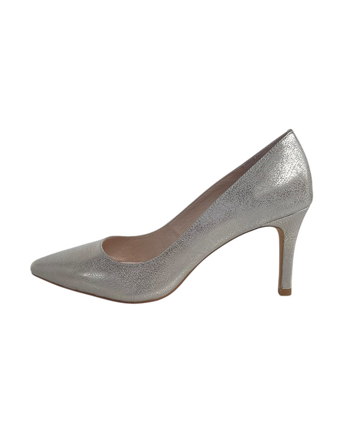Barrios Heels Beige Gold Washed Leather