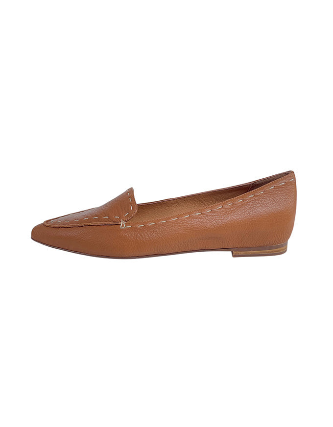 Yivi Pointed Toe Flats Tan
