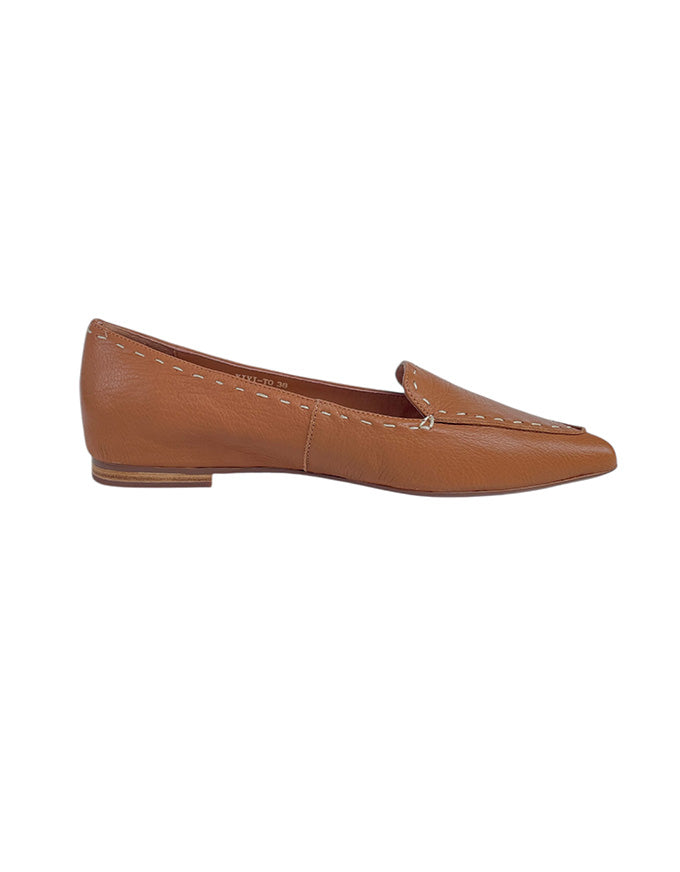 Yivi Pointed Toe Flats Tan