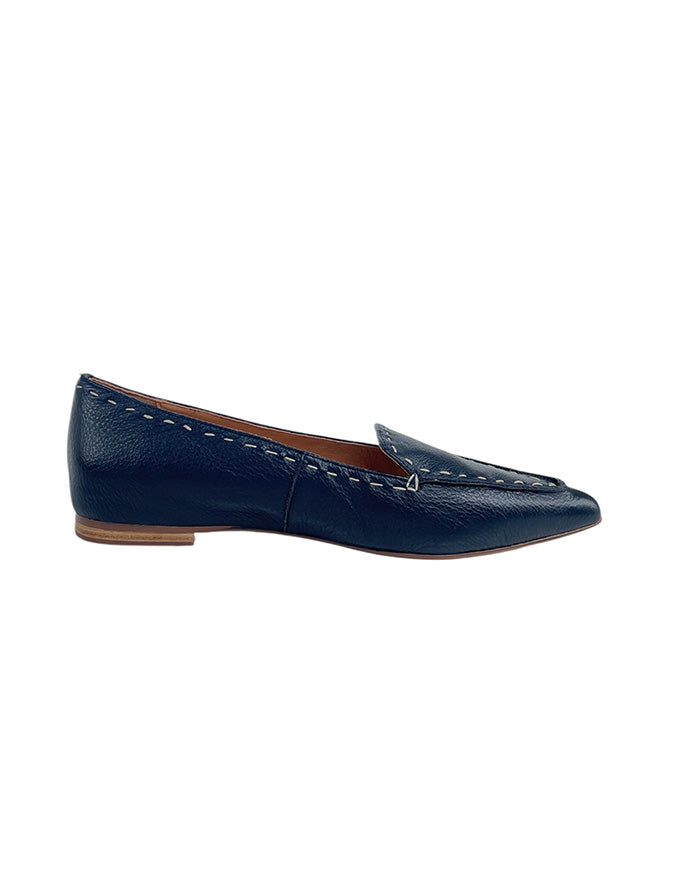 Yivi Pointed Toe Flats Navy