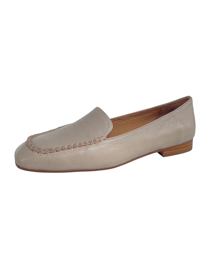 Pansha Leather Flats Vanilla