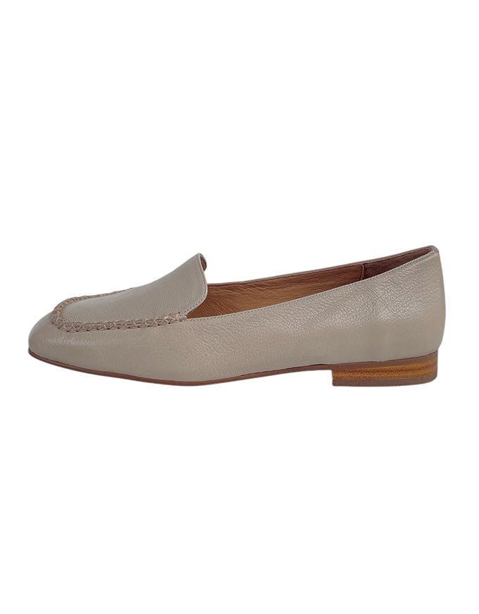 Pansha Leather Flats Vanilla