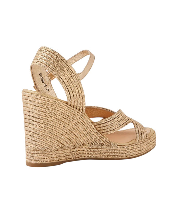 Emarson Rope Wedges Gold