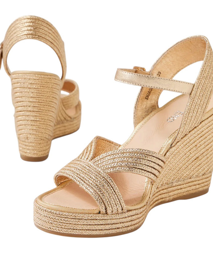 Emarson Rope Wedges Gold