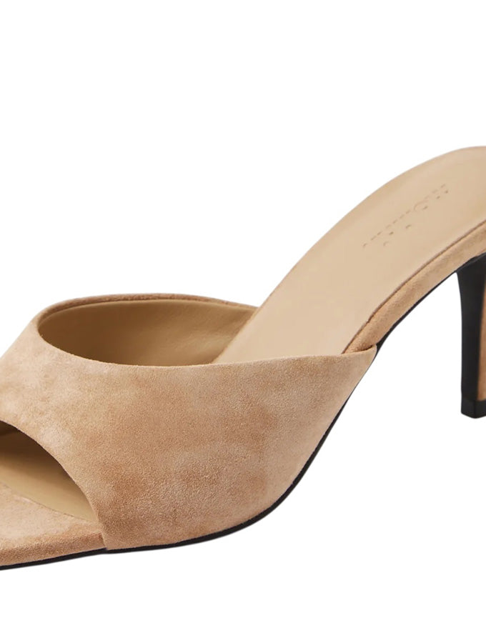 PREETENCE Heels Light Choc Suede