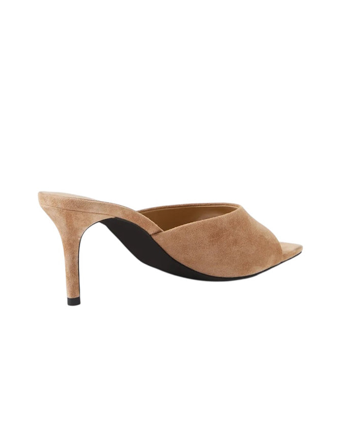 PREETENCE Heels Light Choc Suede