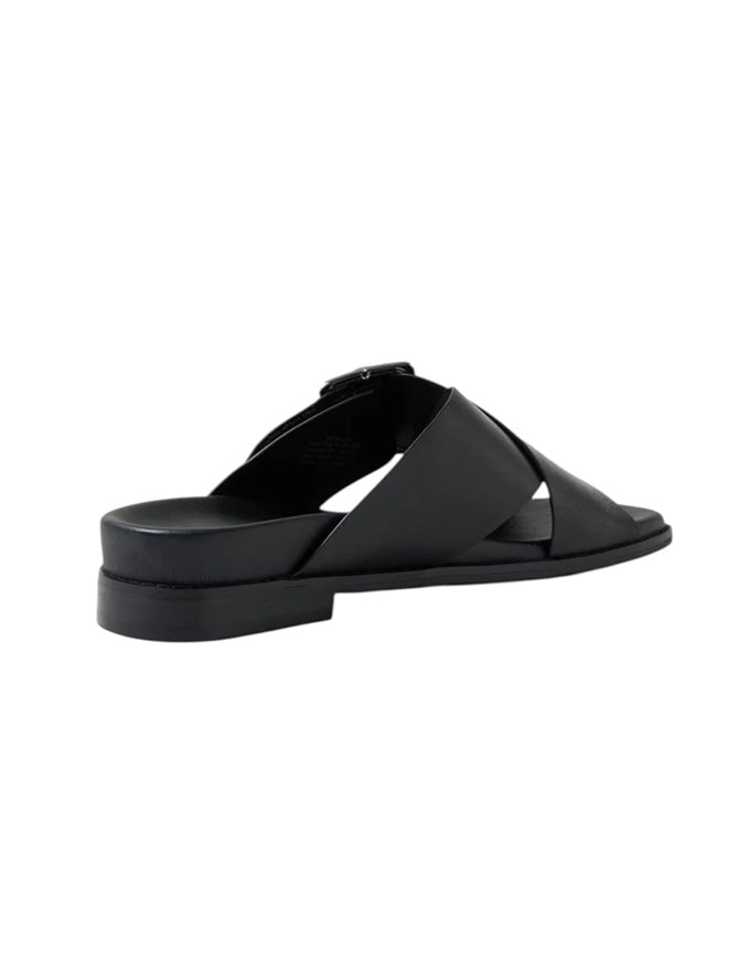 EFRI Sandals Black Leather