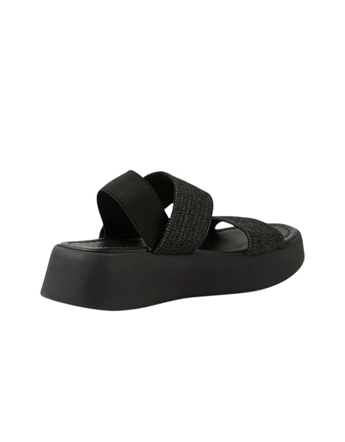 Arman Fabric Sandals Black