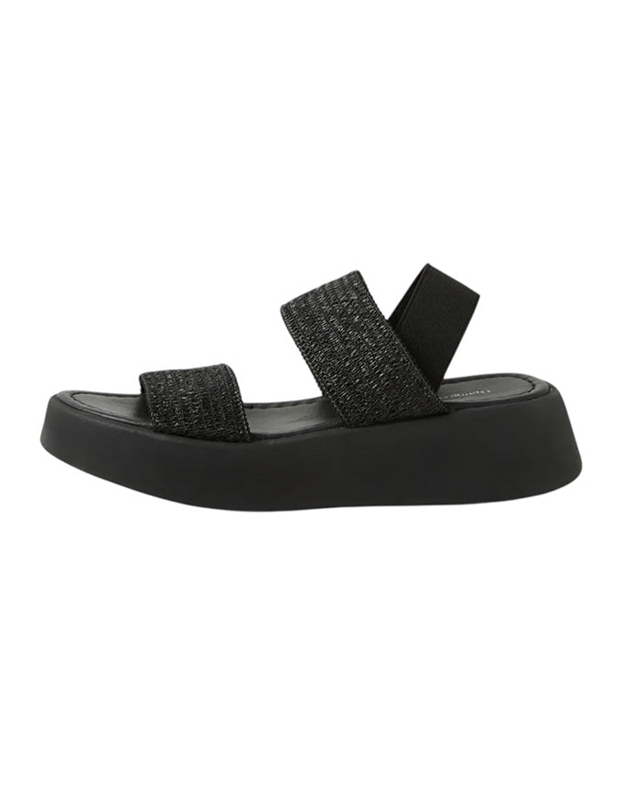 Arman Fabric Sandals Black