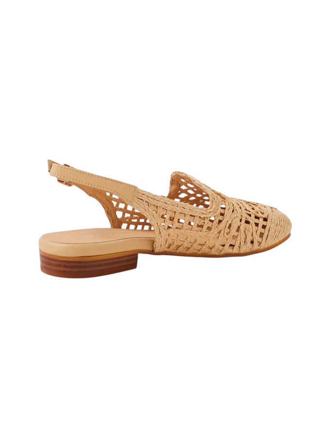 Galea Natural Raffia Flats