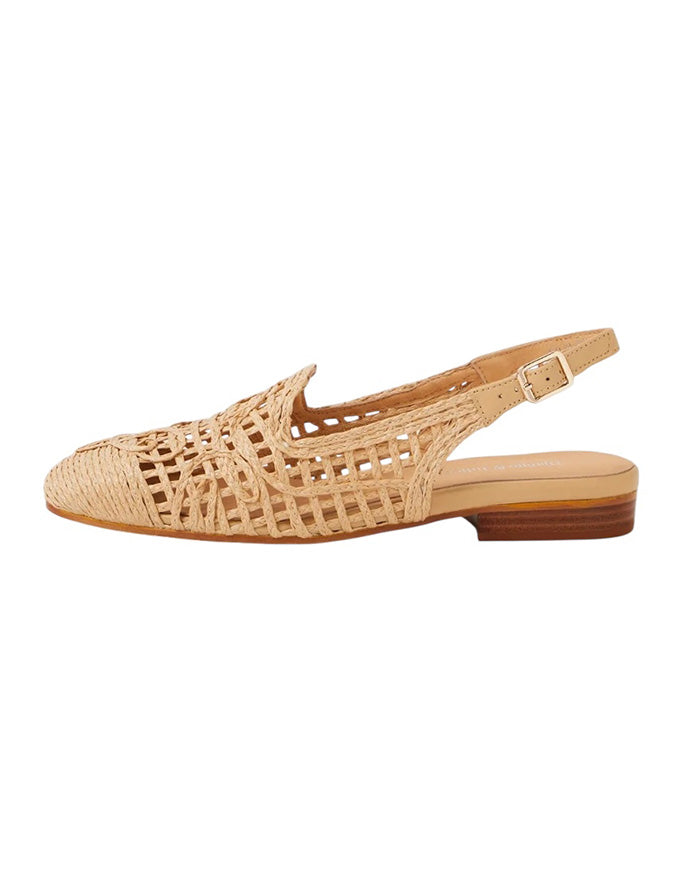 Galea Natural Raffia Flats