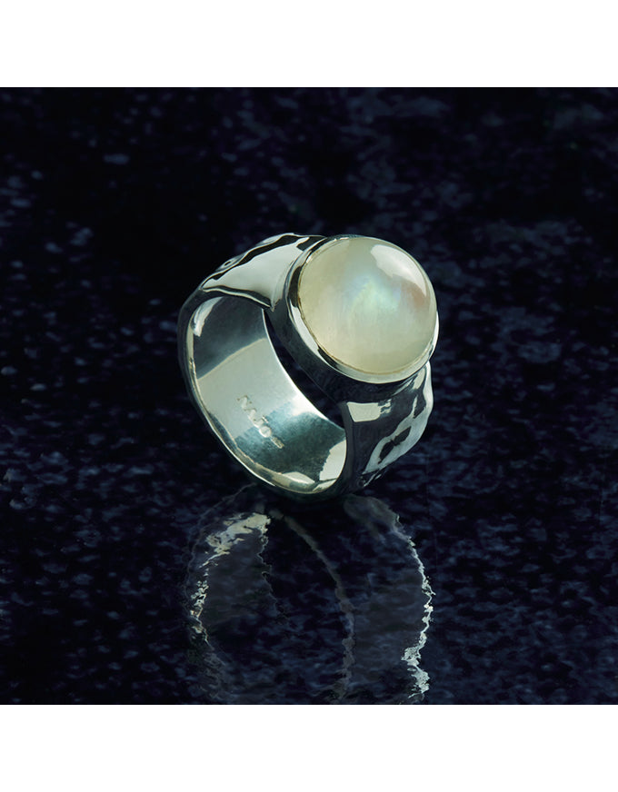 Chroma Silver Moonstone Ring