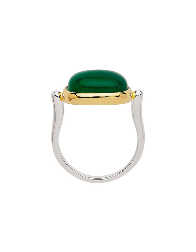 Fleur Green Onyx Ring