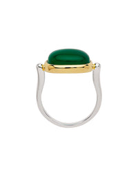Fleur Green Onyx Ring