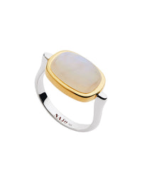 Fleur Rainbow Moonstone Ring