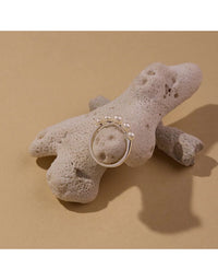 Mermaid Pearl Ring Silver