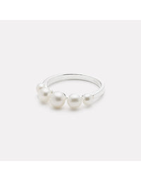 Mermaid Pearl Ring Silver