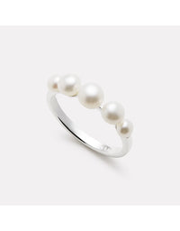 Mermaid Pearl Ring Silver