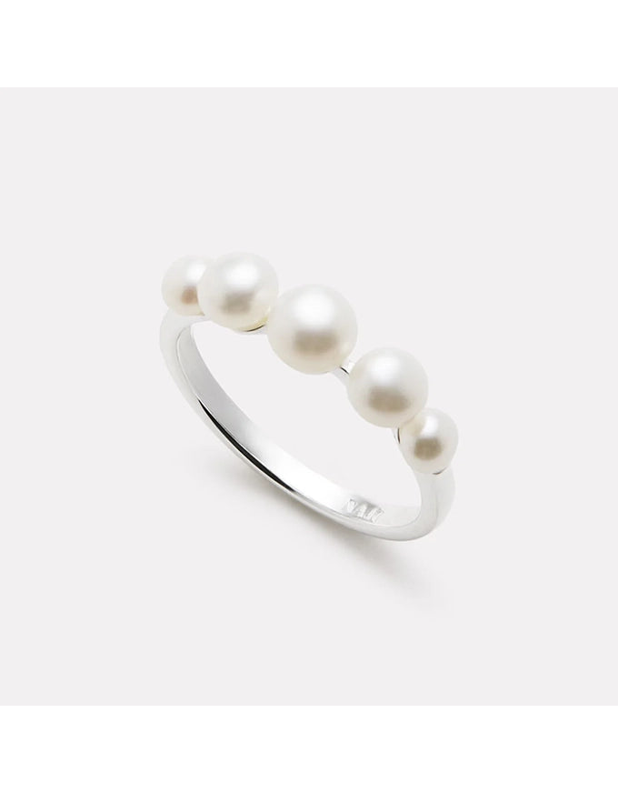 Mermaid Pearl Ring Silver