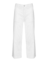 Rogue Jean Porcelain. White wide leg jeans