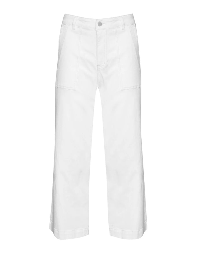 Rogue Jean Porcelain. White wide leg jeans