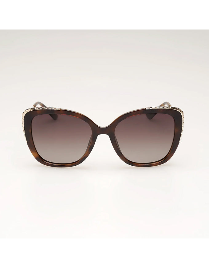 Bronte Tortoiseshell Gold Brown Sunglasses