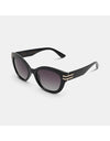 Hallie Sunglasses Black Smoke