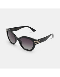 Hallie Sunglasses Black Smoke