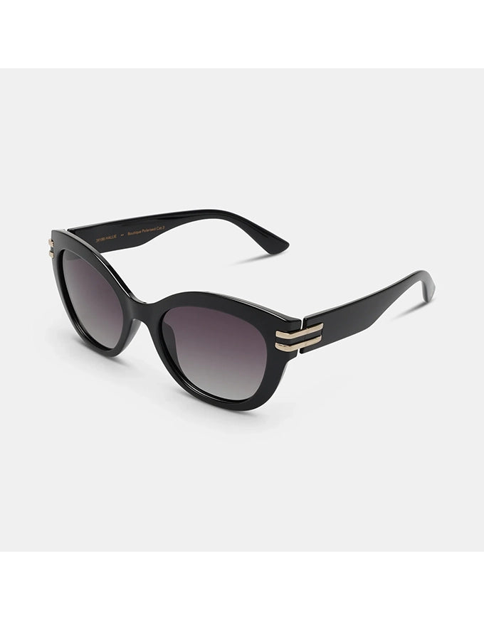 Hallie Sunglasses Black Smoke