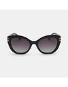 Hallie Sunglasses Black Smoke