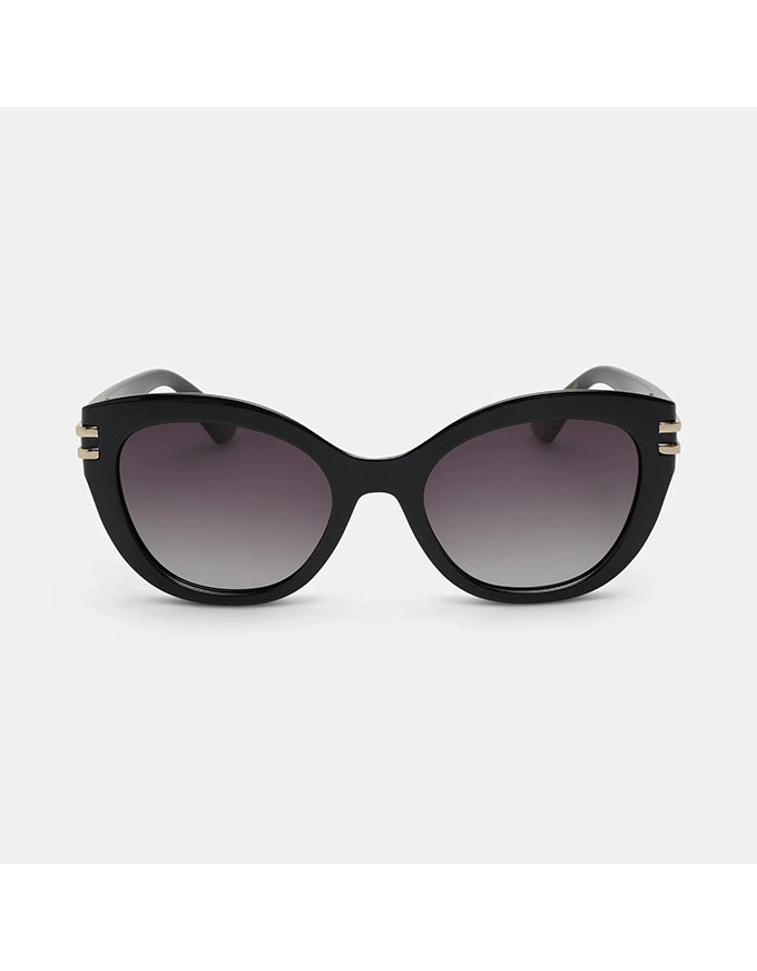 Hallie Sunglasses Black Smoke