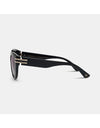 Hallie Sunglasses Black Smoke