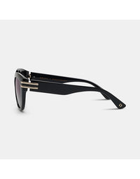 Hallie Sunglasses Black Smoke
