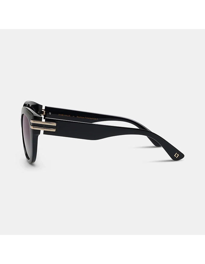 Hallie Sunglasses Black Smoke