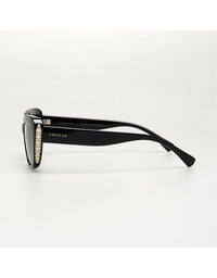 Mallory Sunglasses Black Smoke