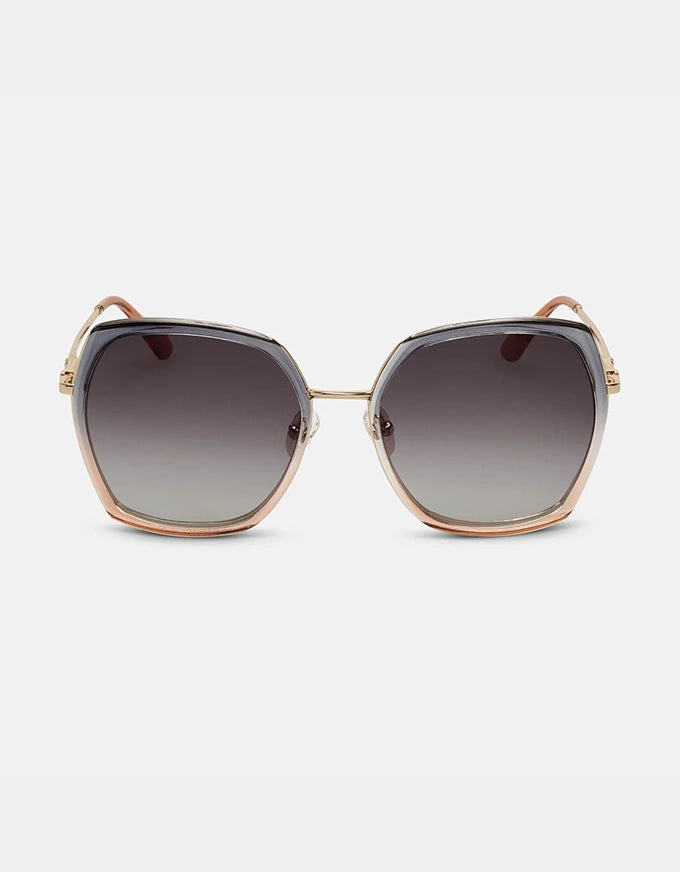 Indigo Sunglasses Ombre Blue Pink Smoke
