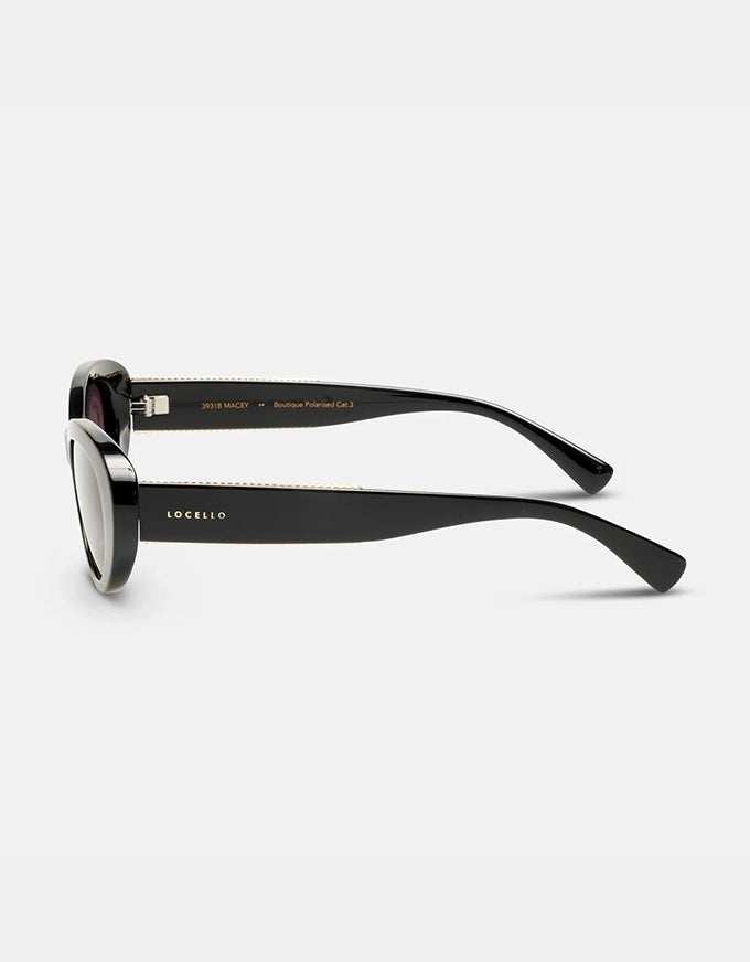Macey Sunglasses Black Smoke