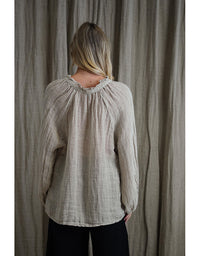 Sussana Stonewash Linen Top Natural
