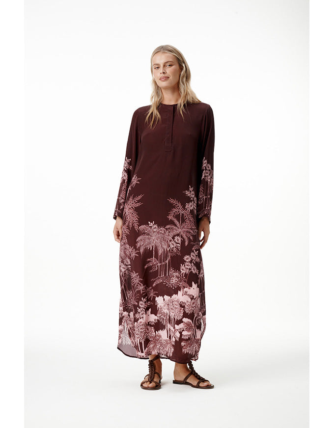 Sienna Dress Sangeria Palm Viscose Crepe