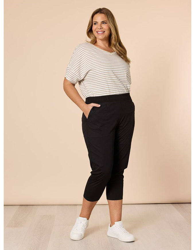 Santorini Cotton Pant Black