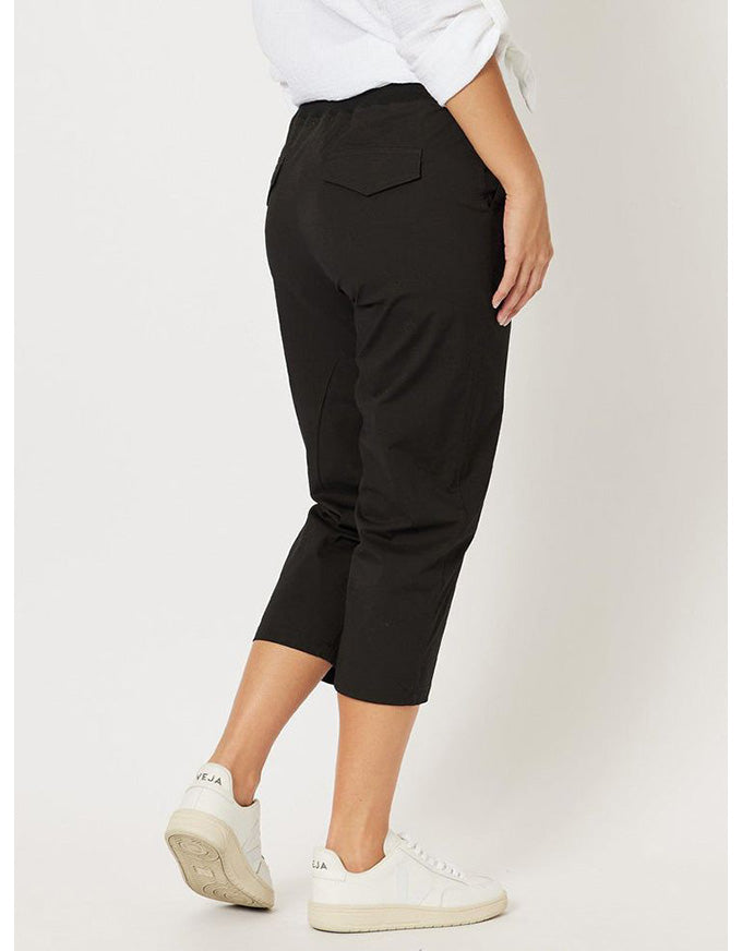 Santorini Cotton Pant Black