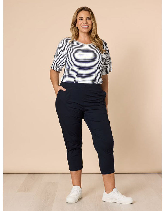 Santorini Cotton Pant Navy