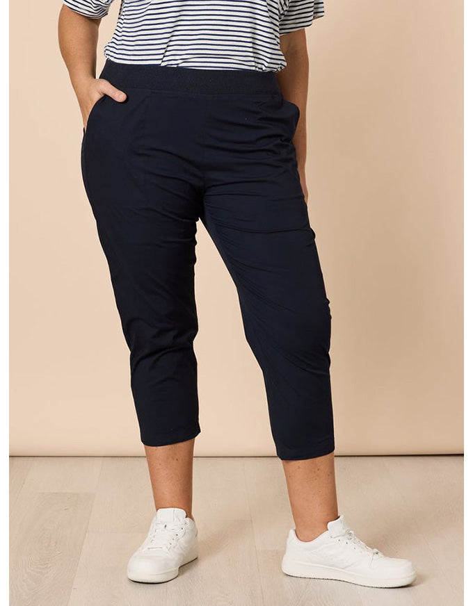 Santorini Cotton Pant Navy