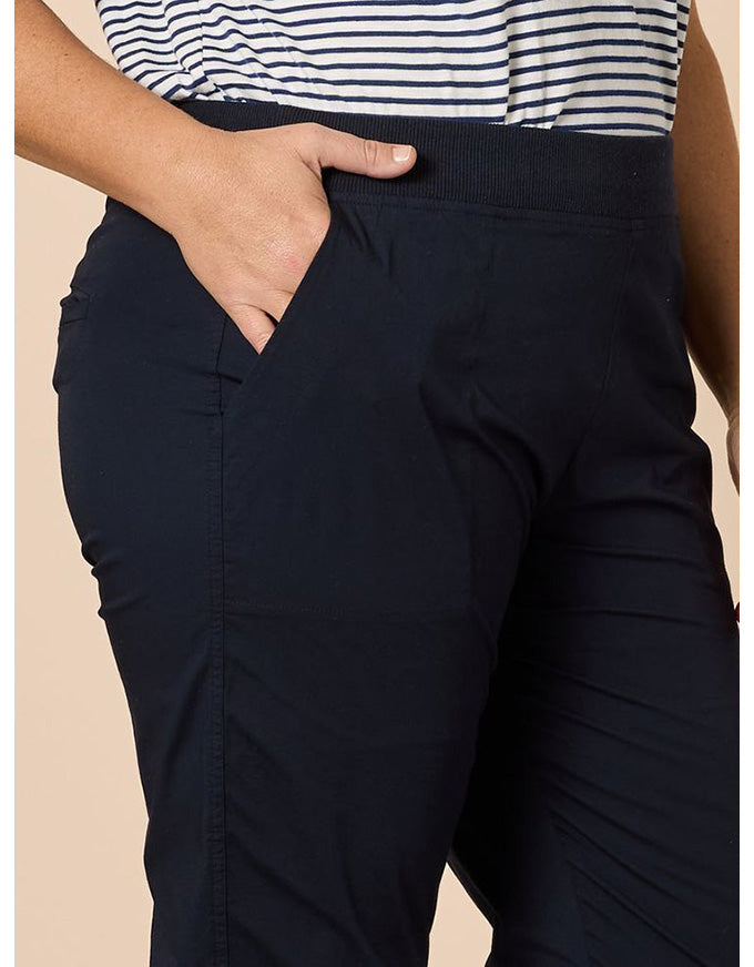 Santorini Cotton Pant Navy