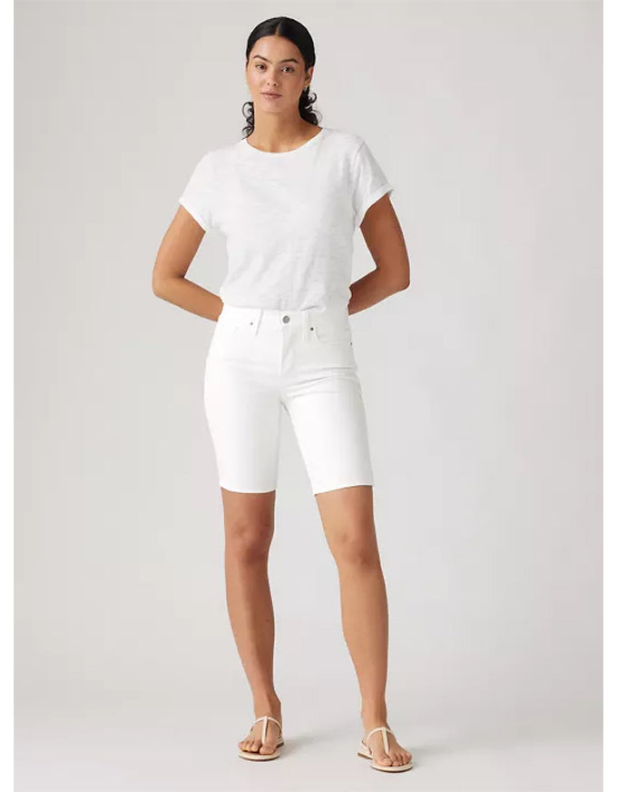 Shaping Bermuda Shorts Chalk White