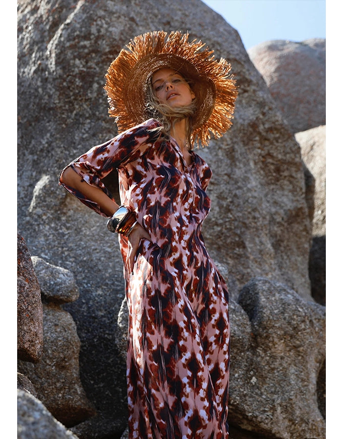 Long Genie Mallorca Viscose Mocha