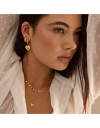 Love You Small Heart Necklace 18kt